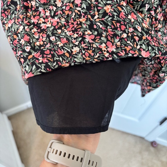 BB Dakota Steve Madden Women's Black Floral Tiered Short Dress Size XL NWT - Picture 6 of 9